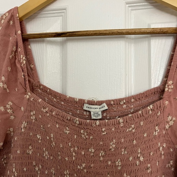 American Eagle Floral Pink Romper - Picture 4 of 6
